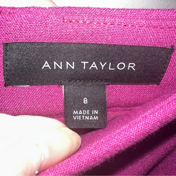 Ann Taylor Purple Pencil Skirt Knee-Length - Picture 4 of 5